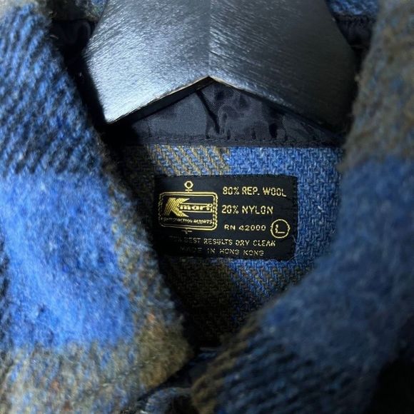 VTG Sears Plaid Burton Down Coat Mens Large - Picture 3 of 3